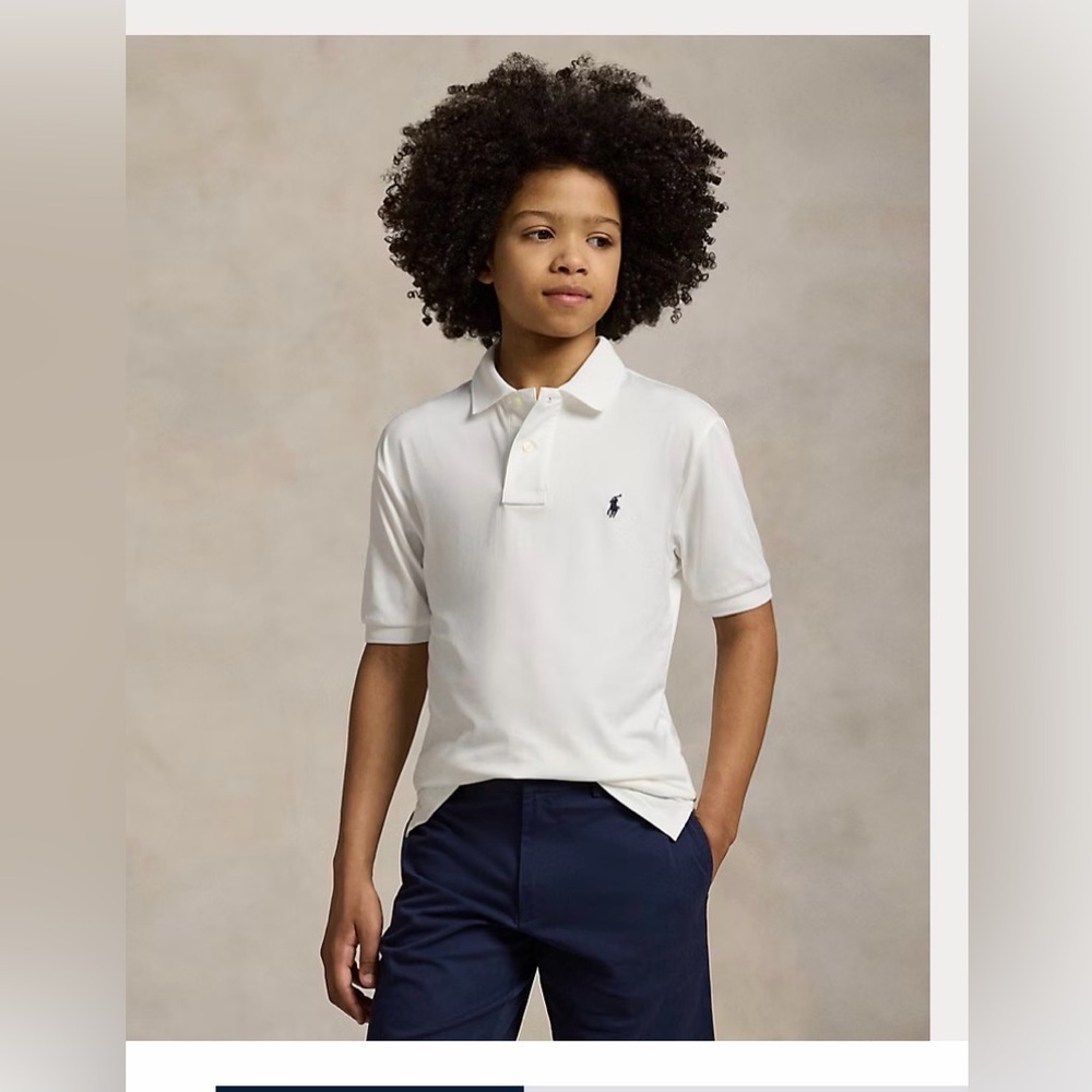 Polo by Ralph Lauren Performance Jersey Polo Shirt Size 5